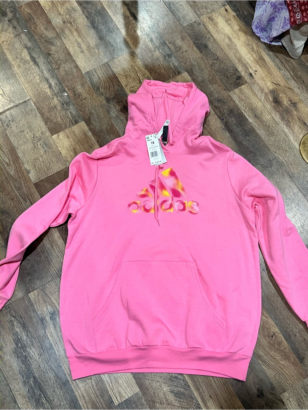 adidas Pink Hooded Sweatshirt – mens Pullover Hoodie